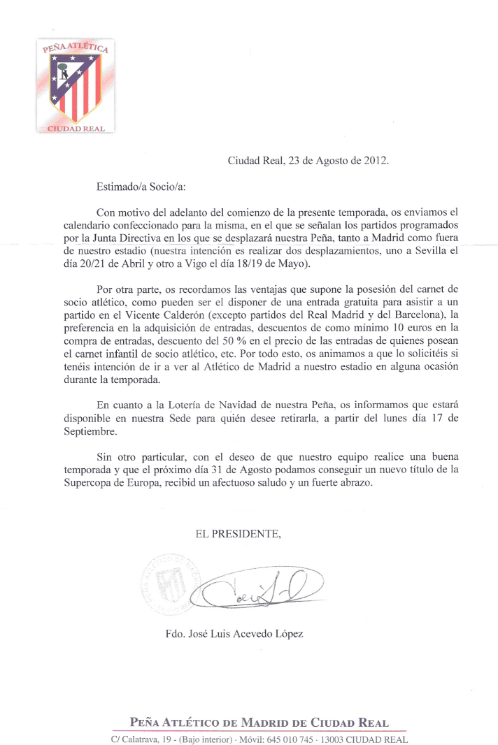 Aniversario · 2012