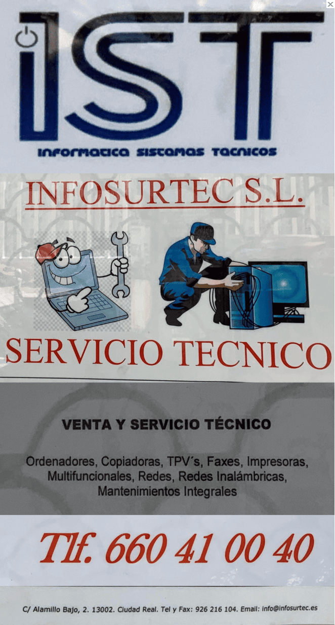 Cartel informativo de InfoSurtec